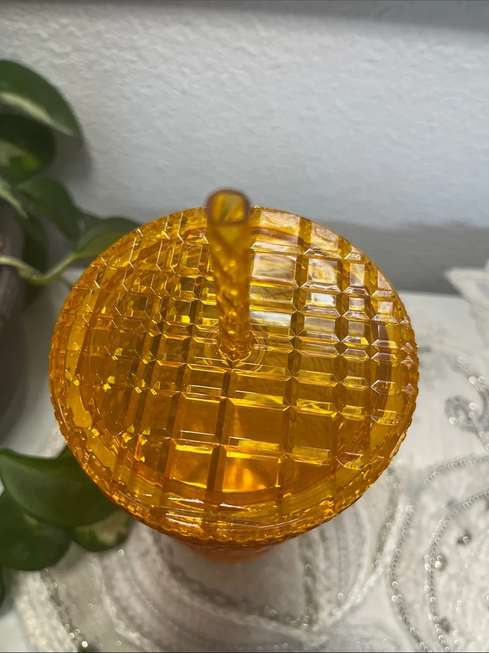 NWOT Starbucks 2021 Summer Orange Mango Ombre Jeweled Studded Tumbler 24oz